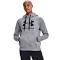 Under Armour Logo Rival Hoodie Grey XS Woman