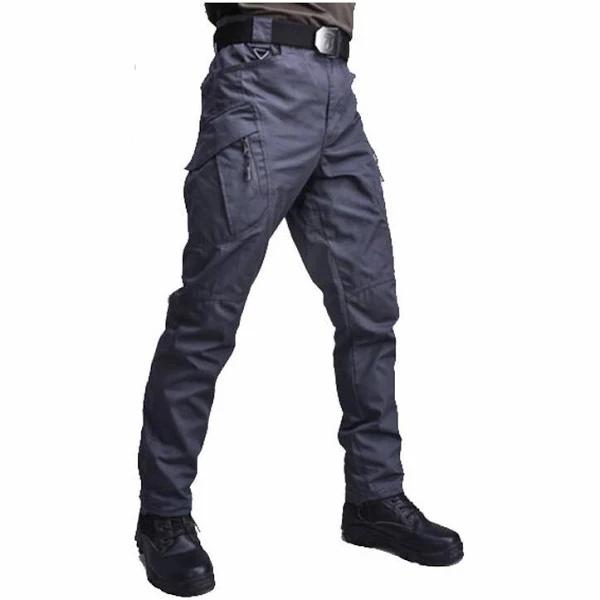 Men's Outdoor Multi-pocket Cargo Pants- Grey Size Medium - AfterPay & zipPay Available