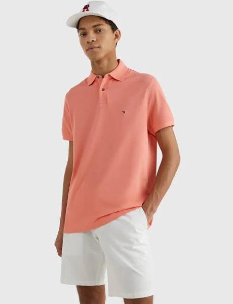 Tommy Hilfiger 1985 Regular Polo T-Shirt in Pink Dusk Pink M