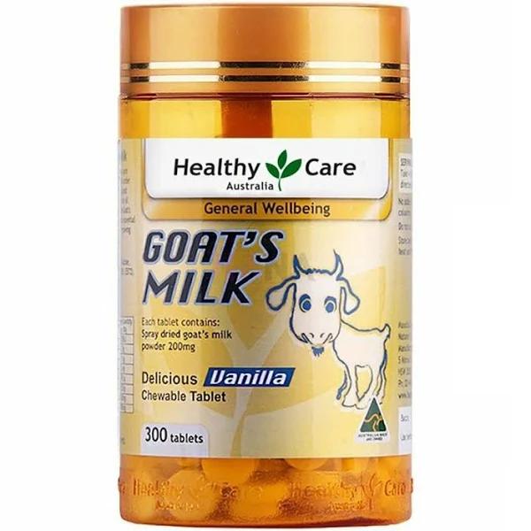 Healthy Care Kids Goat's Milk Vanilla 300 Chewable Tablets