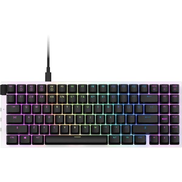 NZXT Function MiniTKL RGB White Mechanical Keyboard Gateron Red