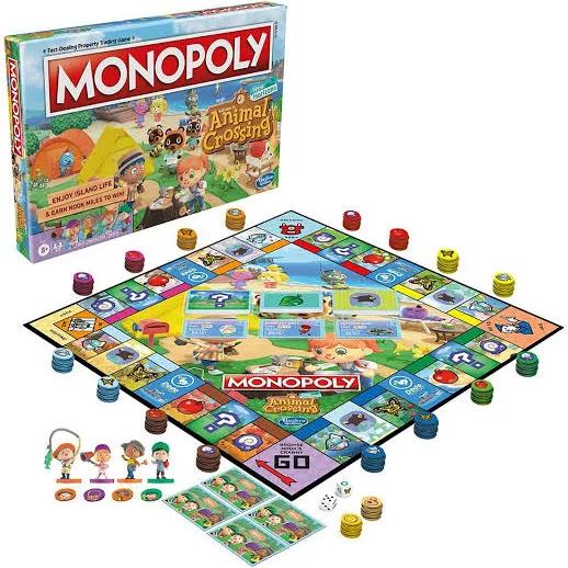 Monopoly Animal Crossing New Horizons Edition Board Game for Kids Age