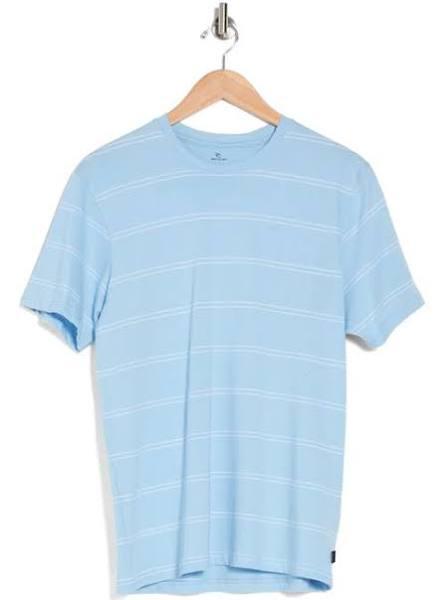 Ripcurl Plain Stripe Tee L / Bells Blue