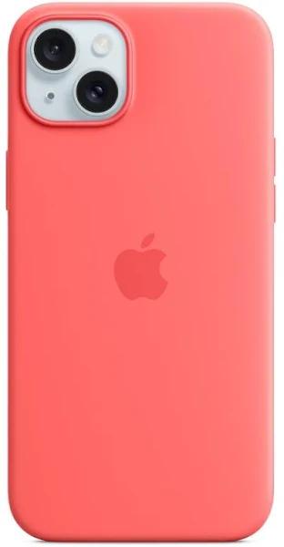 Apple iPhone 15 Plus Silicone Case with MagSafe — Guava - MT163FE/A