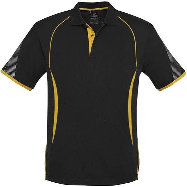 Biz Collection P405MS Razor Mens Polo 3XL / Black/Gold