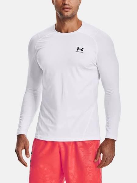 Under Armour HeatGear Fitted T-Shirt White XS / Regular Man