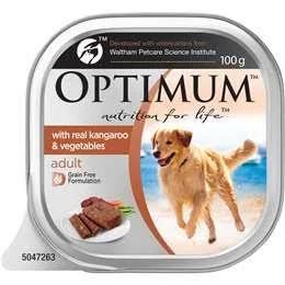 Optimum Adult Dog Food with Real Kangaroo & Vegetables 100g