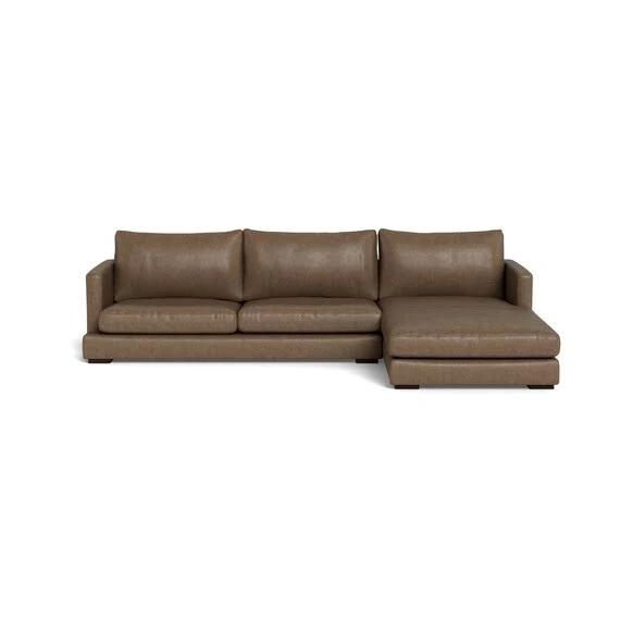 Long Island Leather Modular Sofa Caramel by Freedom