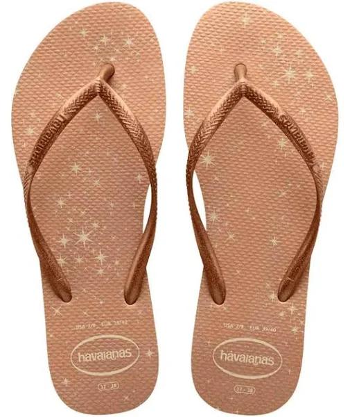 Havaianas - Women's Neutrals All Thongs - Slim Gloss - Women's - Size 39/40 at The Iconic