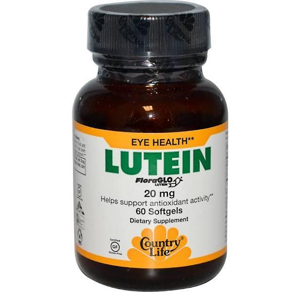 Country Life Lutein, 20 mg, Softgels - 60 softgels