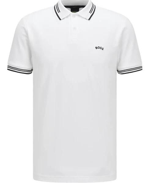 Boss Paul Curved Polo White 3XL Man 50469210-100-XXXL