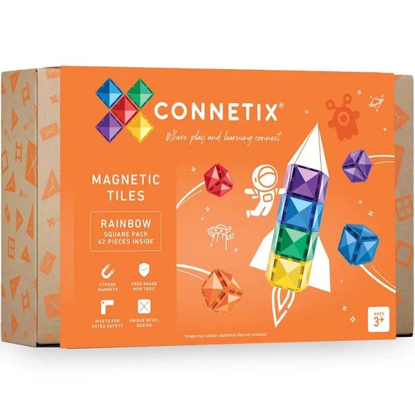 Connetix - Rainbow Square Pack | 42 Piece