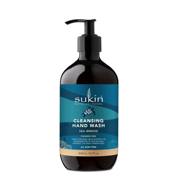 Sukin x Reef Aid Cleansing Hand Wash Pump 500ml