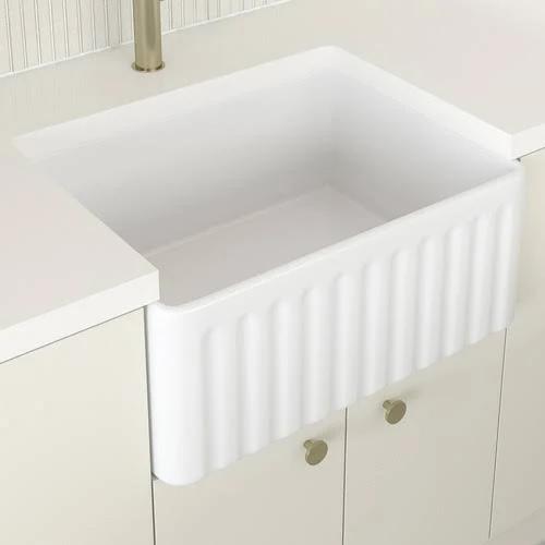 Bowral Single Fireclay Farmhouse Sink - Temple & Webster | The Build