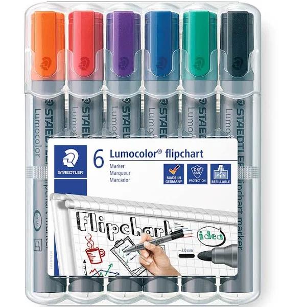 Staedtler 356 Lumocolor Flipchart Marker Wallet 6