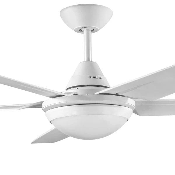 Randle / Bernie Deka 52" 1300mm Indoor/Outdoor Ceiling Fan with Led Light White - CCT | Deka | Ceiling Fans Direct