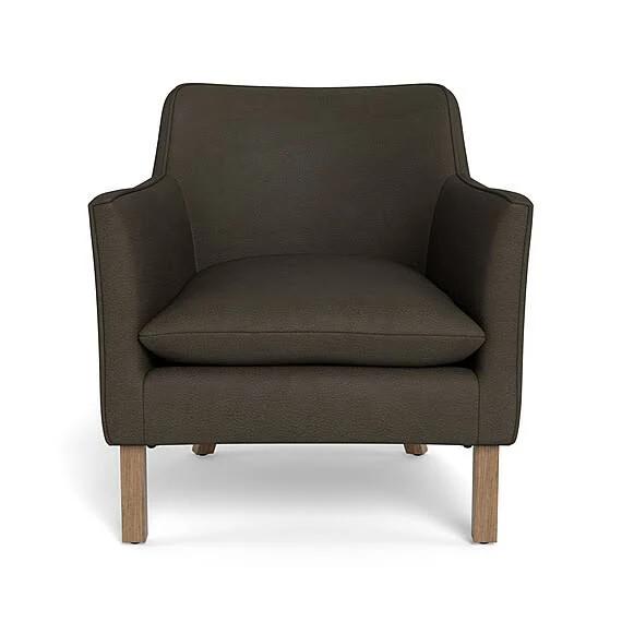 Harbour Leather Occasional Chair Graphite by Freedom, 100% Leather TN