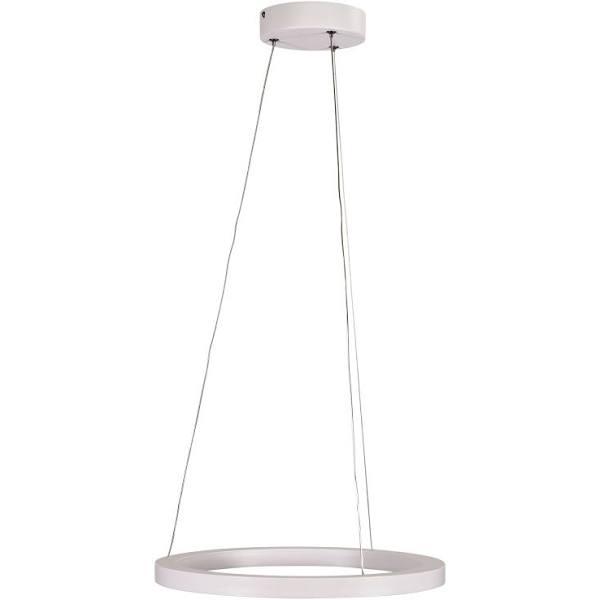 Oriel Nebula - Modern LED Halo Pendant, 400mm / White