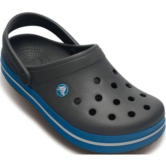 Crocs Unisex Crocband Clogs (Charcoal/Ocean)