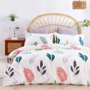 Dreamaker 100% Cotton Sateen Quilt Cover Set Fern Print King