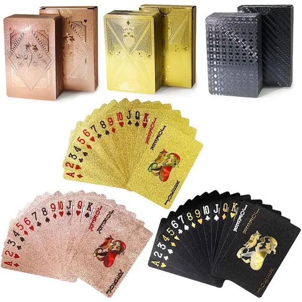 3 Decks Waterproof Playing Cards Plastic Deck of Playing Poker Cards