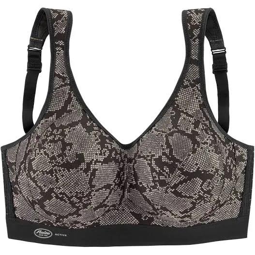 Anita 5527-416 Active Black Python Print High Impact Sports Bra