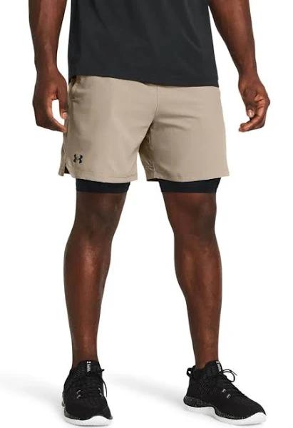 Under Armour Men's Vanish Woven 2-in-1 Shorts Brown XXL