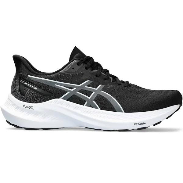 ASICS GT-2000 12 2E Womens Shoes [Colour:Black/Carrier Grey][Shoe Size:6.5 USW]