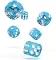 Oakie DOAKIE Dice D6 16 mm Speckled - Light Blue (12)