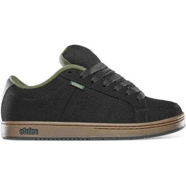 Etnies Kingpin Black Green Gum Mens Suede Skate Trainers