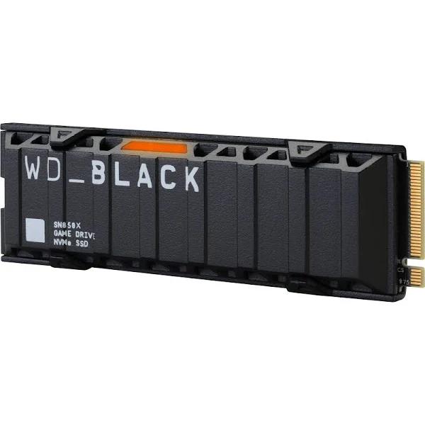 WD Black SN850X 1TB Internal SSD PCIe Gen 4 X4 NVMe with Heatsink (WDBB9H0010BNC-WRSN)