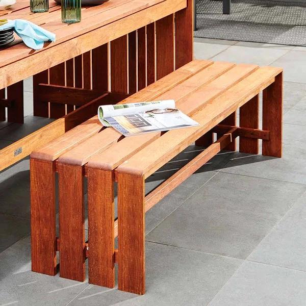 Mimosa 1500 x 420mm Merbau Eden Outdoor Bench