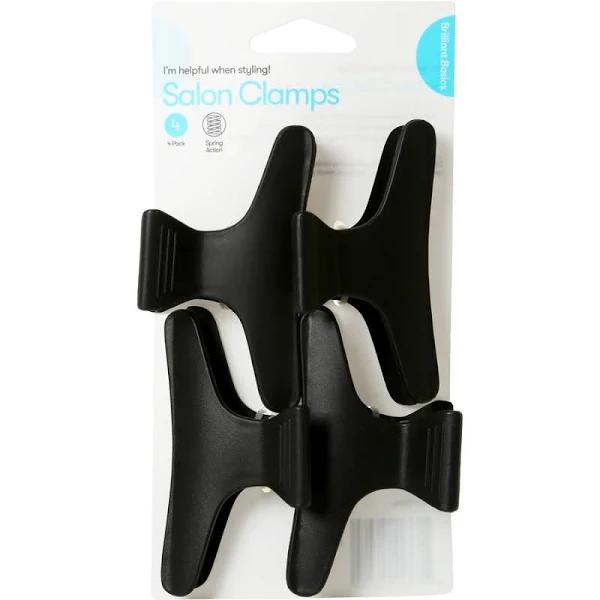 Brilliant Basics Salon Clips 2 Pack - Black