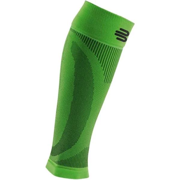 Bauerfeind Sports Compression Sleeves Lower Leg, Green, X-Long S - Calf Compression Sleeve for Running - Leg Circulation Compression for Sports