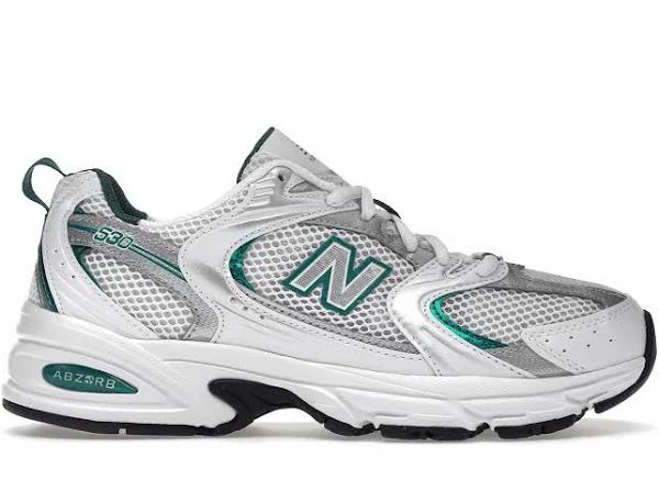 New Balance 530 White Silver Green