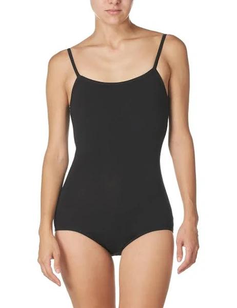 Capezio Black Women's Camisole Leotard with Adjustable Straps, Medium