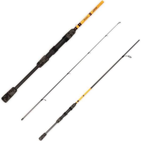 6'6 Okuma Jaw 3-6kg Spin Rod - 2 Pce Spinning Fishing Rod with Camo Split Grips