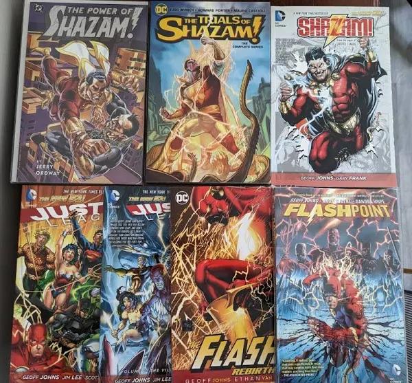 Dc Comics Graphic Novels, Set Of 7. Assorted Titles, Trade Paperbacks.