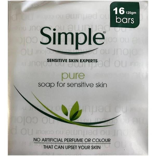 Simple Pure Soap For Sensitive Skin 100g x 16 Bars