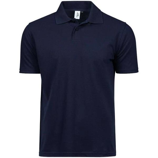 Tee Jays Mens Power Polo Shirt Navy Blue XXL