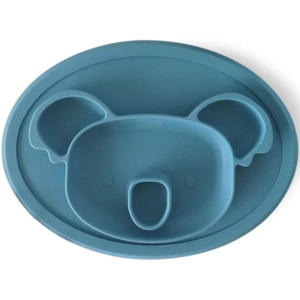 Plum Silicone Placemat Plate - Koala - Teal