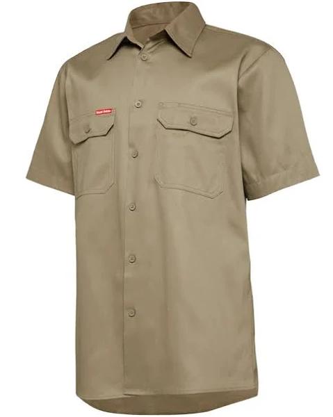 Hard Yakka Short Sleeve Lightweight Vented Shirt Khaki 3XL