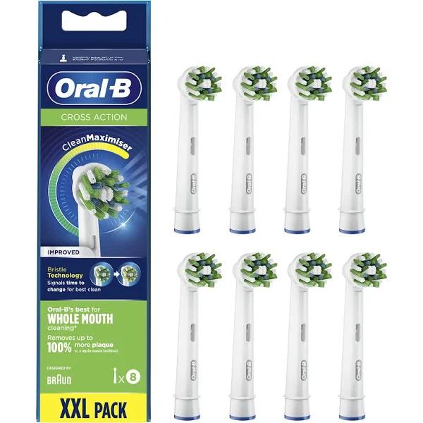 Oral-B CrossAction Brush Heads, 8 Pack