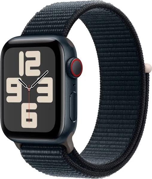 Apple Watch SE (2nd Generation) 40mm / Midnight Aluminum Case with Midnight Sport Loop / GPS + Cellular