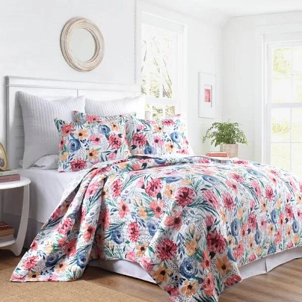 Classic Quilts Blossom Coverlet Set, Queen