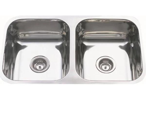 Badundkuche Traditionell Under/Overmount Double Bowl Sink