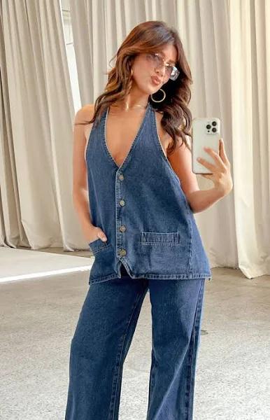 Hills Halter - Dark Denim - XXL - Women's Tops - Lioness Fashion | AfterPay Available