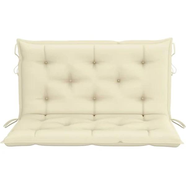 vidaXL Cushion for Swing Chair Cream White 39.4" Fabric