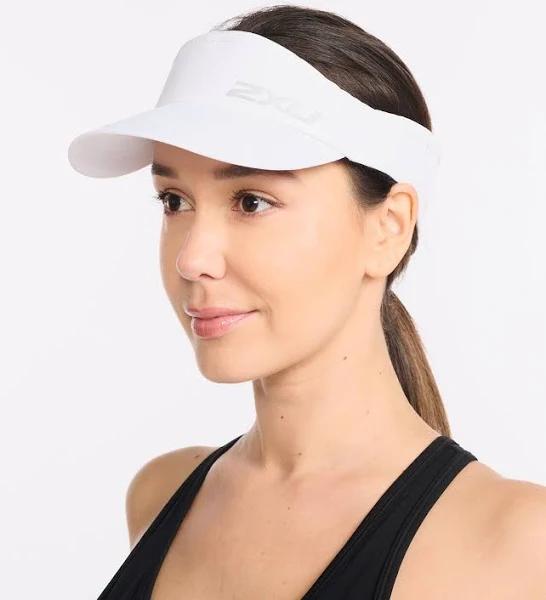 2XU Run Visor - White