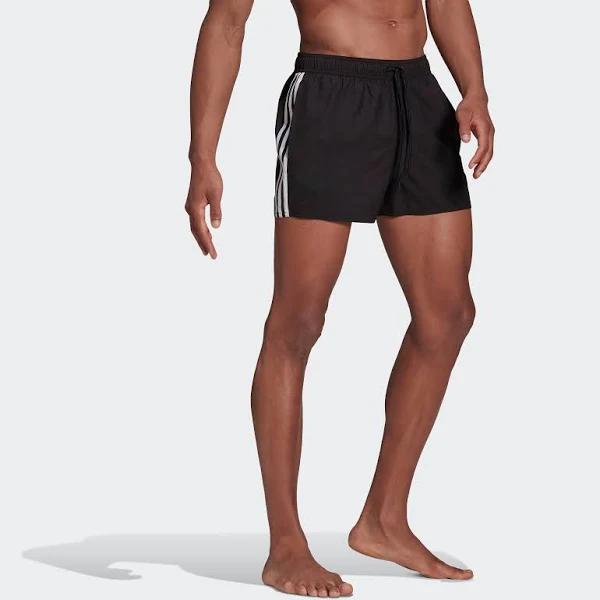 Adidas Classic 3-Stripes Swim Shorts in Black M